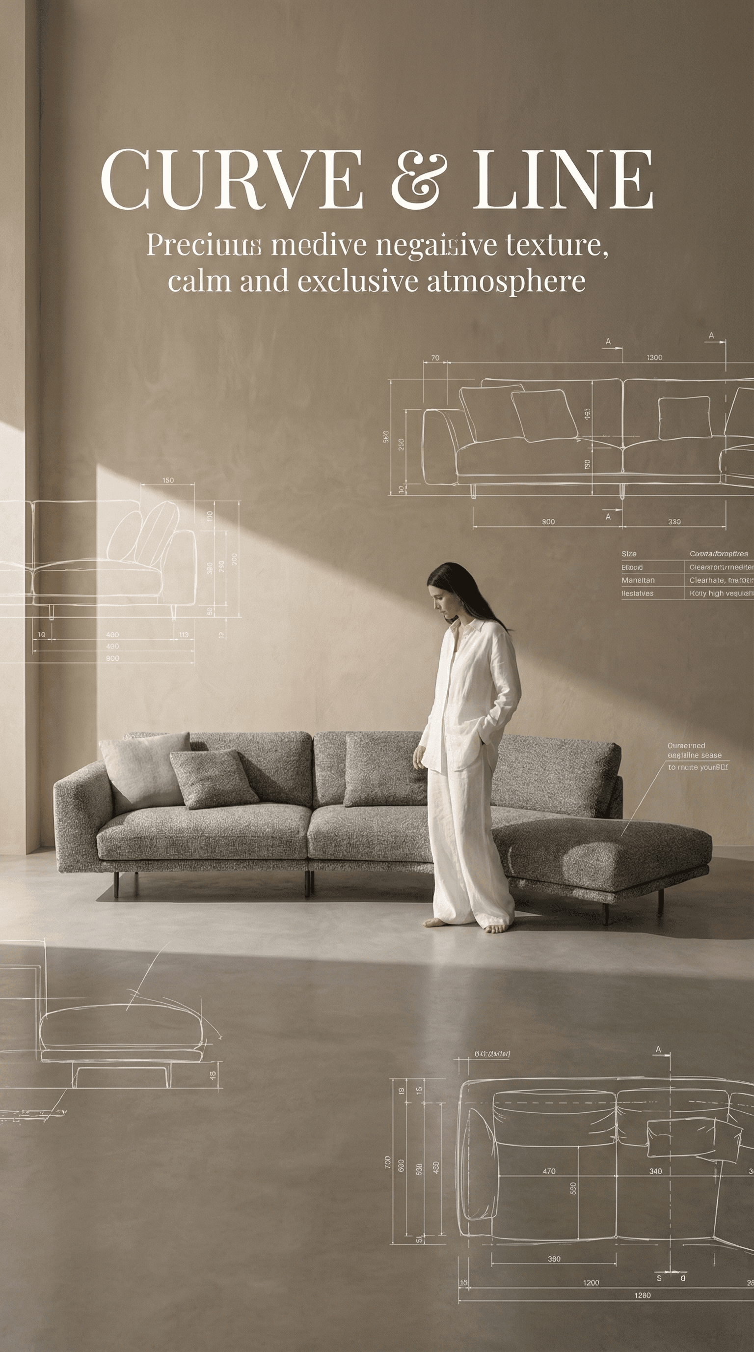 Angled Modular Sectional Sofa